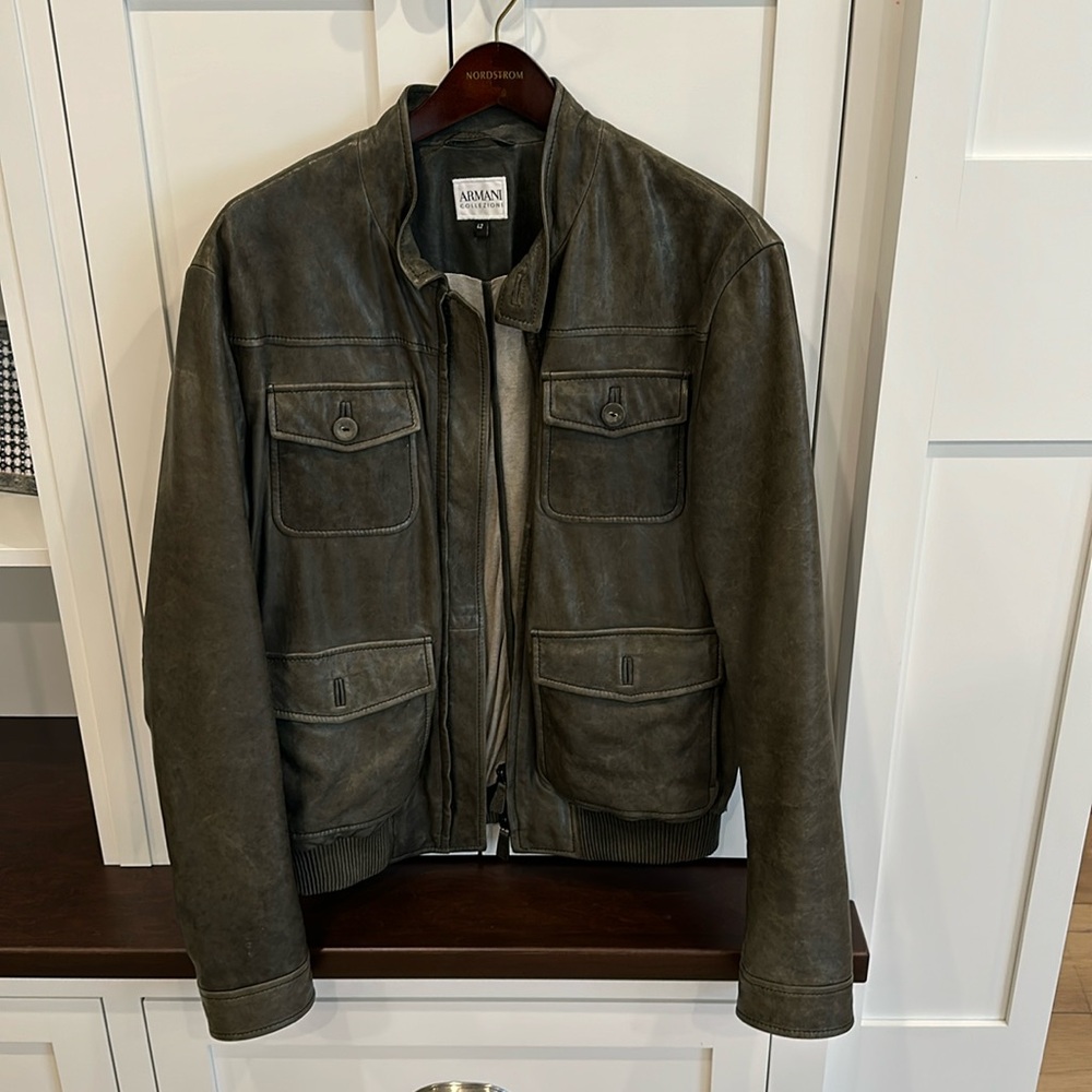 Armani Collezioni Leather Jacket